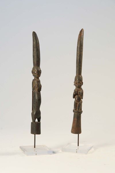 Coppia di Strumenti per la Divinazione, Yoruba (nigeria)