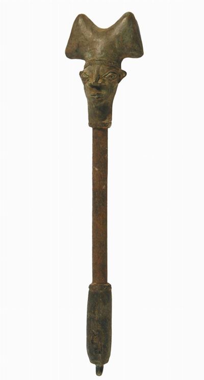 Scettro Cerimoniale di Shango, Yoruba (nigeria)