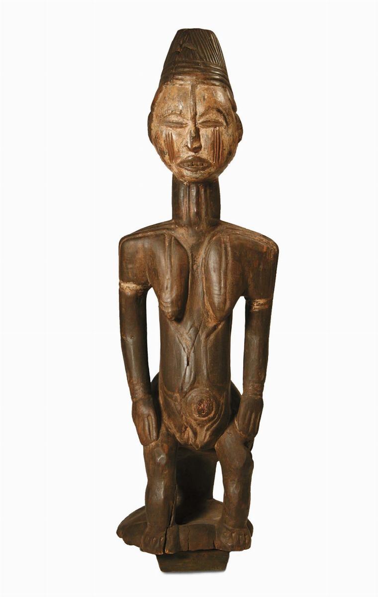 Figura femminile seduta, Idoma (Nigeria)  - Asta Arte Africana - Cambi Casa d'Aste