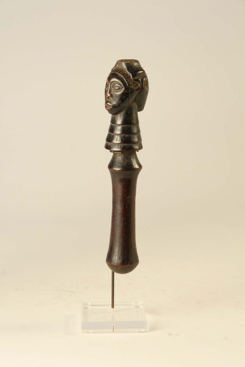 Scettro cerimoniale gianiforme, Hemba (Repubblica Democratica del Congo)  - Auction African Art - Cambi Casa d'Aste
