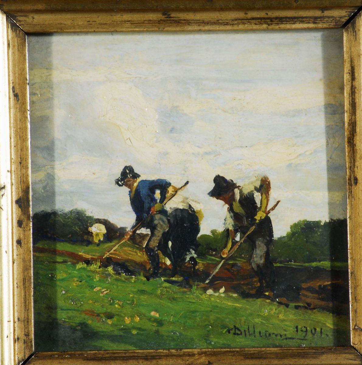 Lorenzo Delleani (1840-1908)lavoratori della Terra, 1901 Castello e Torrente, 1895