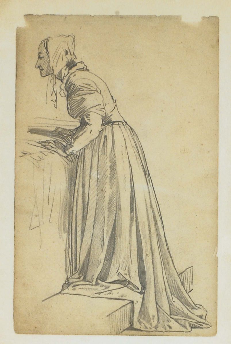 Lorenzo Delleani (1840-1908)coppia di Studi per Figure