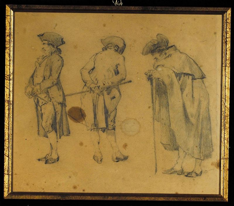 Lorenzo Delleani  (1840-1908) Figure  - Asta Dipinti del XIX e XX secolo - II - Cambi Casa d'Aste