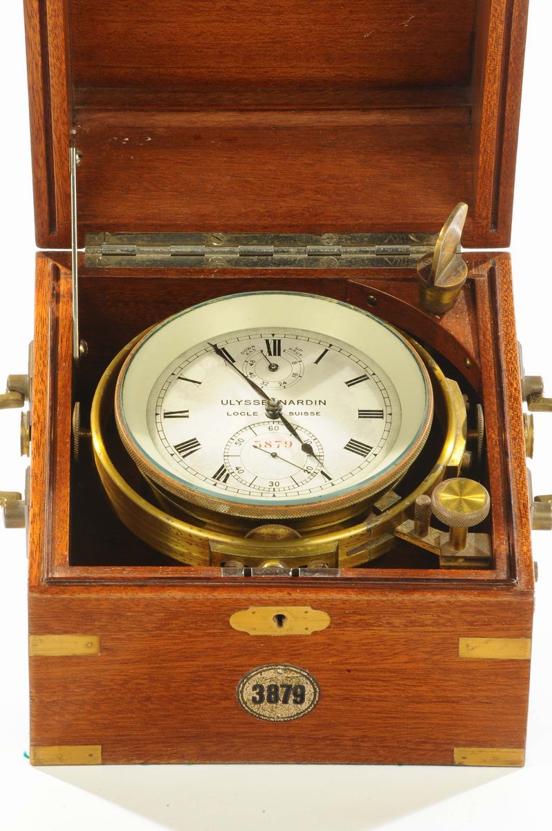 Cronometro da Marina Firmato Ulysse Nardin / le Locle e Numerato 3879, Inizio XX Secolo
