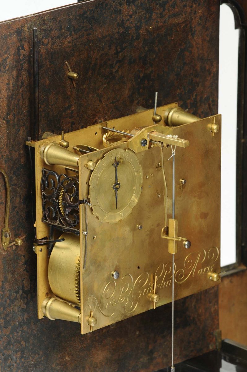Importante Pendola da Tavolo Religiouse, Nicolas Gribelin a Paris, Francia Fine XVII Secolo