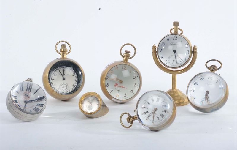 Sei orologi con lente  - Asta Antiquariato e Dipinti Antichi - Cambi Casa d'Aste