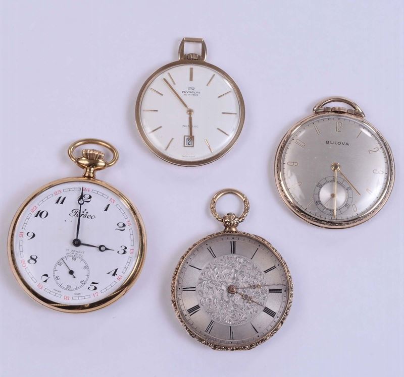 Quattro orologi da tasca  - Auction Silver, Ancient and Contemporary Jewels - Cambi Casa d'Aste
