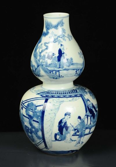 Vaso a Zucca in Porcellana, Cina
