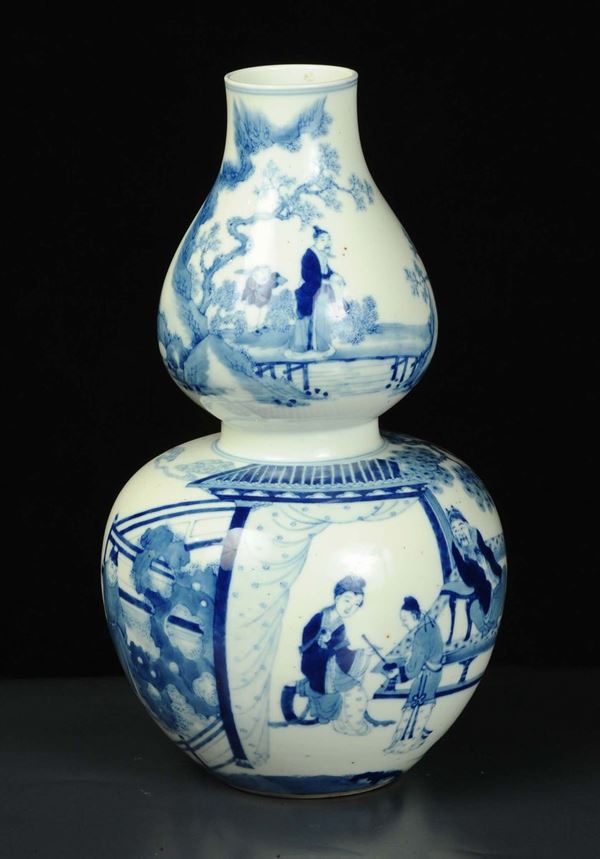 Vaso a zucca in porcellana, Cina