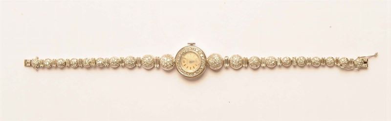 Orologio gioiello con diamanti  - Asta Orologi e Gioielli Antichi e Contemporanei - Cambi Casa d'Aste