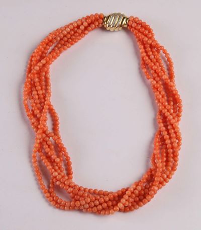 Collana di Corallo a Torsade