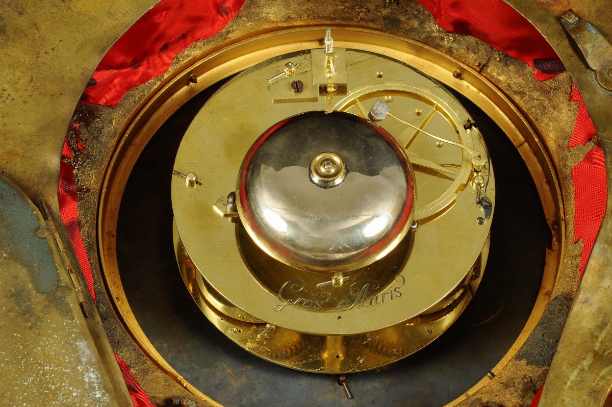 Orologio Cartel Luigi XVI da Parete, Gresson a Paris, Francia Fine XVIII Secolo