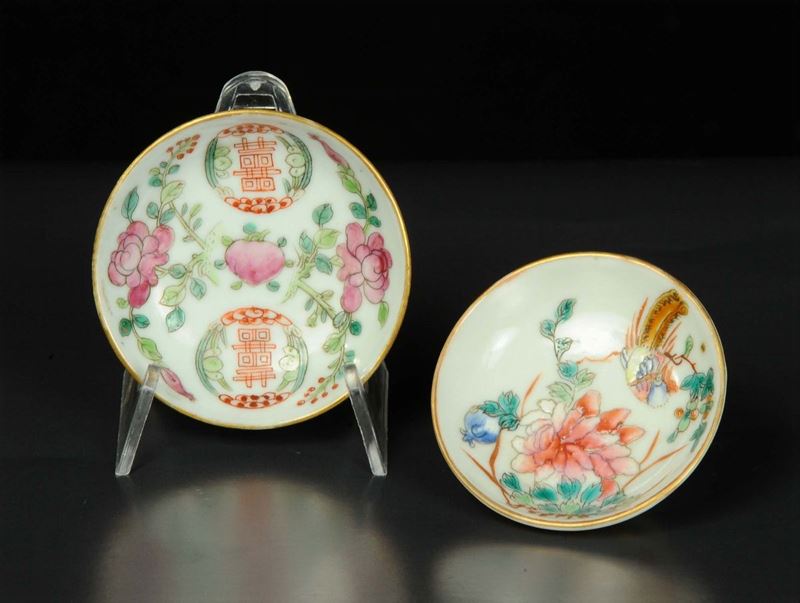 Due piattini in porcellana per salse  - Auction Oriental Art - Cambi Casa d'Aste