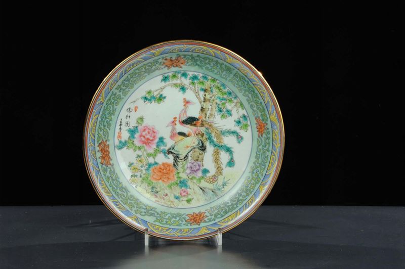 Piatto in porcellana, Cina  - Asta Arte Orientale - Cambi Casa d'Aste