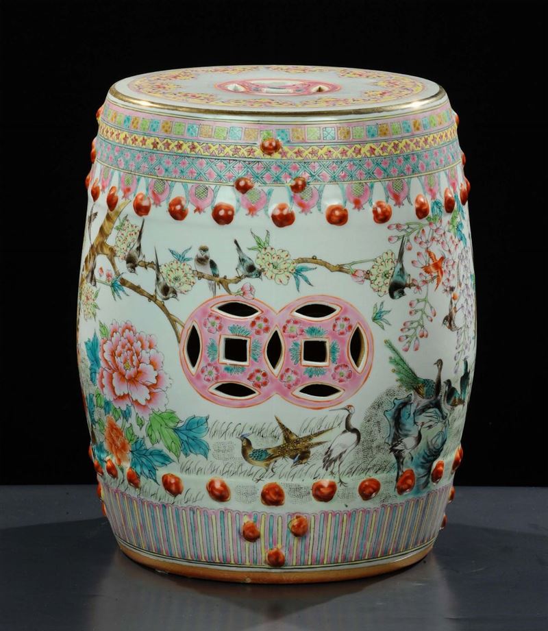 Barilotto in porcellana, Cina  - Auction Oriental Art - Cambi Casa d'Aste