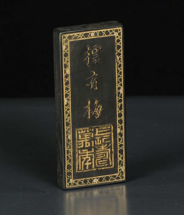 Tavoletta di inchiostro, Cina XIX secolo
