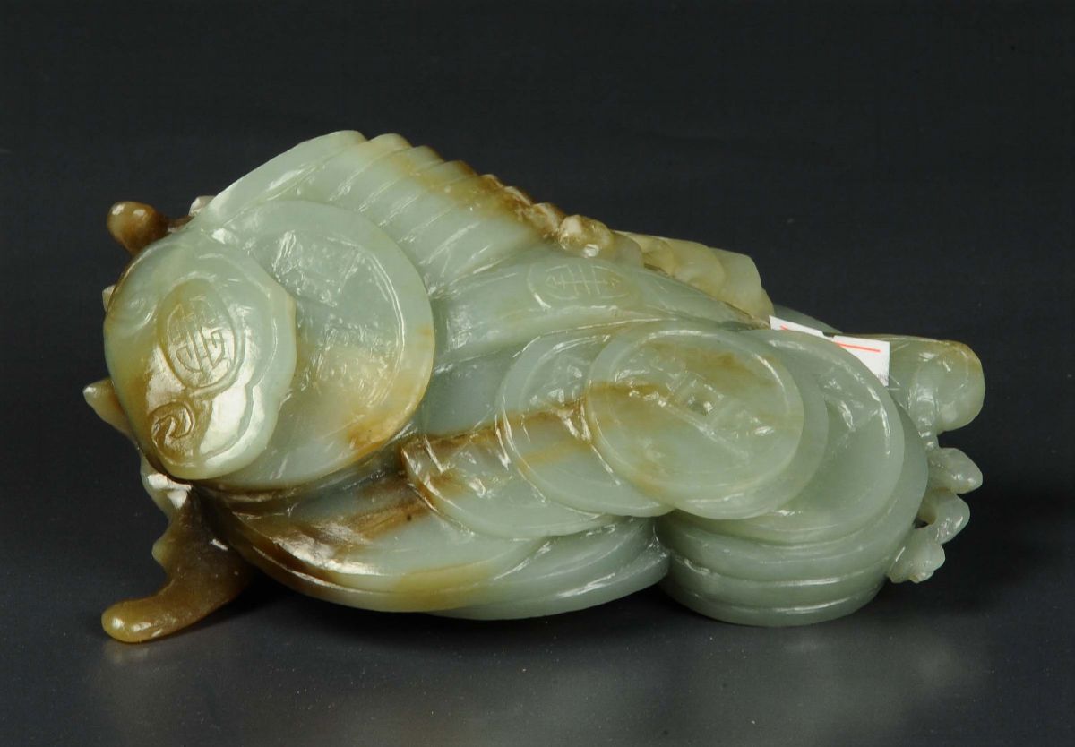 Scultura in Giada Celadon, 1950 Circa