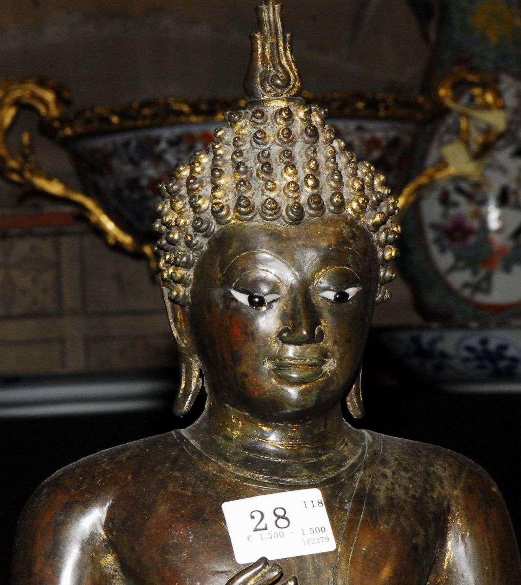 Buddha Seduto in Bronzo, Tailandia XVIII Secolo
