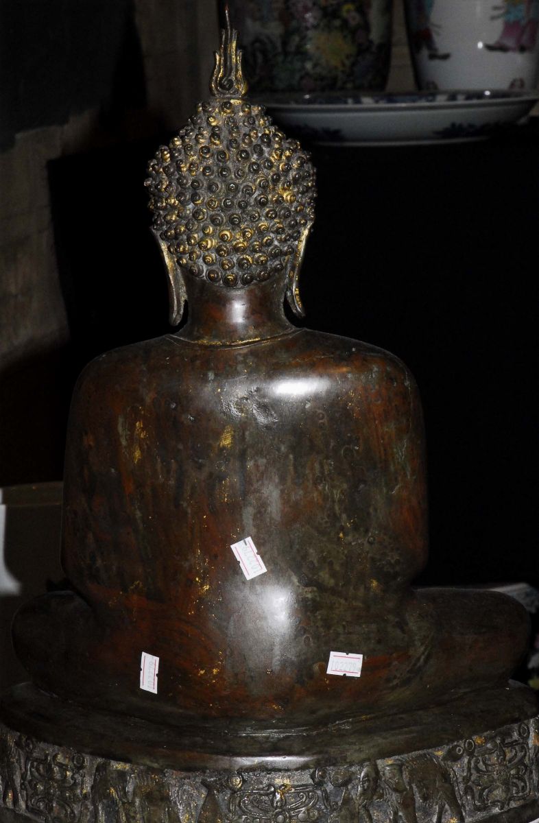 Buddha Seduto in Bronzo, Tailandia XVIII Secolo