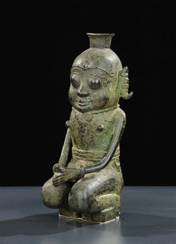 Divinità indonesiana in bronzo, inizio XIX secolo