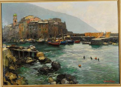 Giuseppe Pesa (1928-1992)il Porto di Camogli