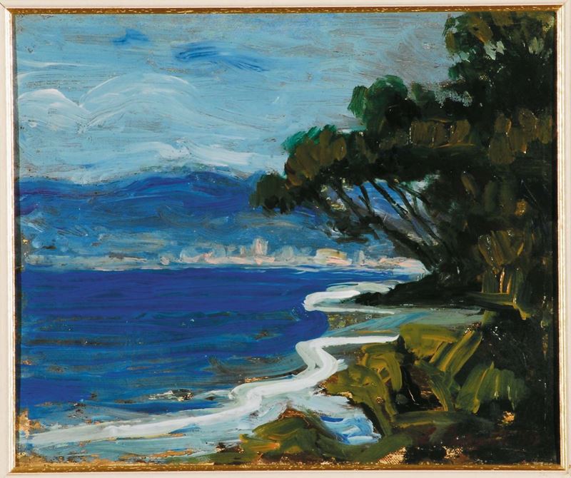 Leonardo Dudreville (1885-1976) Zoagli, 1920  - Asta Dipinti del XIX e XX secolo - II - Cambi Casa d'Aste