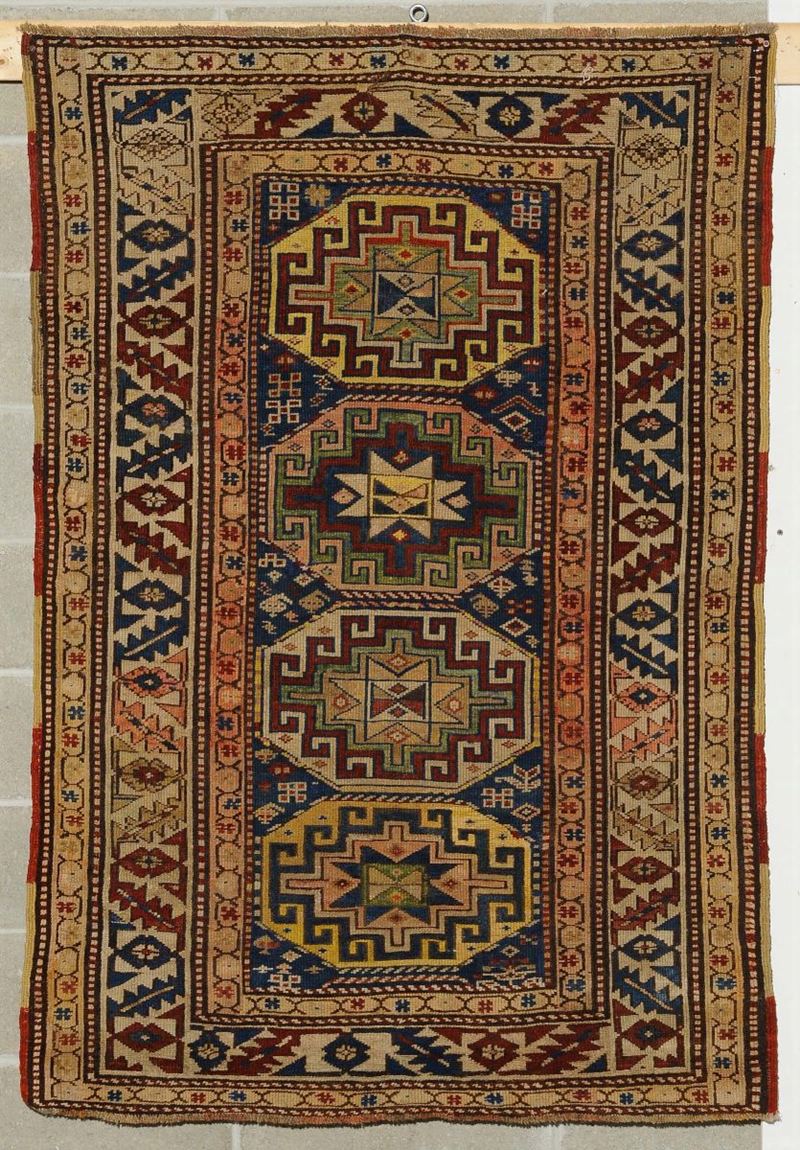 Tappeto caucasico Shirvan,  fine XIX secolo  - Auction Ancient Carpets - Cambi Casa d'Aste