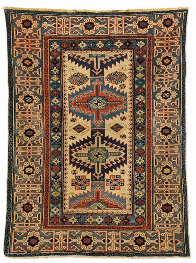 Tappeto Caucasico Shirvan Kuba, Fine XIX Secolo