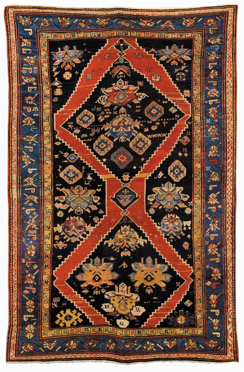 Tappeto caucasico Karabagh, fine XIX inizio XX secolo  - Auction Ancient Carpets - Cambi Casa d'Aste