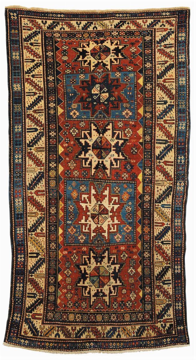 Tappeto caucasico Shirvan Lesghi, fine XIX secolo  - Auction Ancient Carpets - Cambi Casa d'Aste