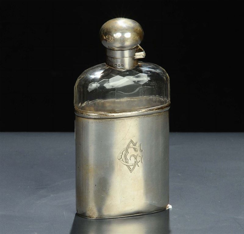 Fiashetta in argento da taschino, Londra 1905  - Asta Antiquariato e Dipinti Antichi - Cambi Casa d'Aste