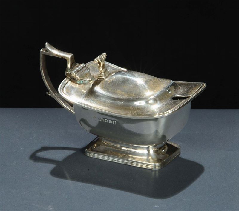 Mostardiera in argento, Londra 1928  - Auction OnLine Auction 12-2011 - Cambi Casa d'Aste