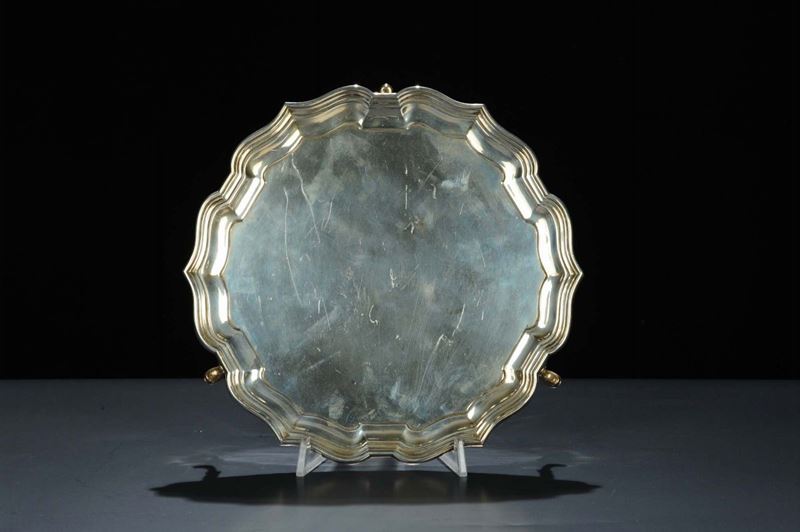 Salver in argento Birmingham 1914, gr. 600 circa  - Auction OnLine Auction 12-2011 - Cambi Casa d'Aste