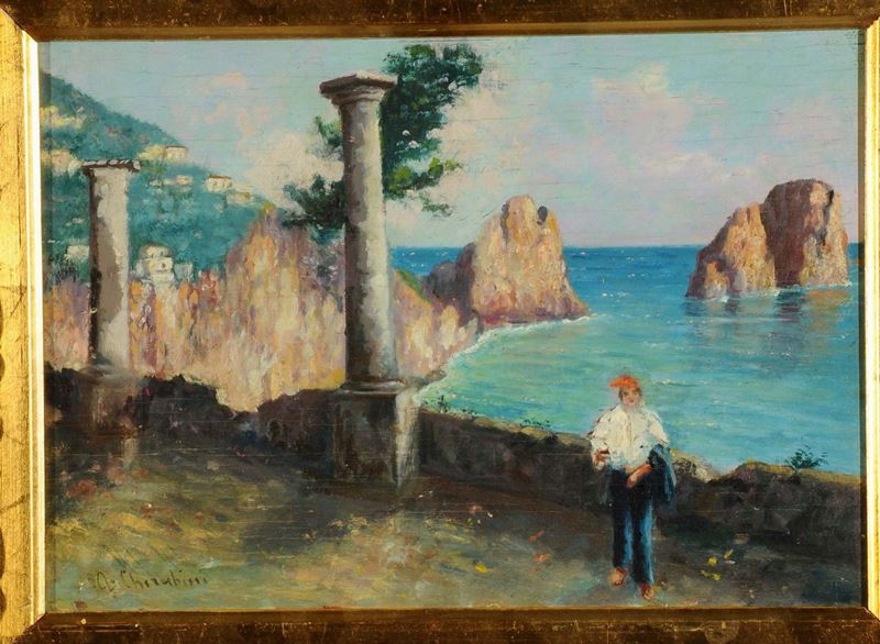 Andrea Cherubini (1833-?) Capri  - Asta Antiquariato e Dipinti Antichi - Cambi Casa d'Aste