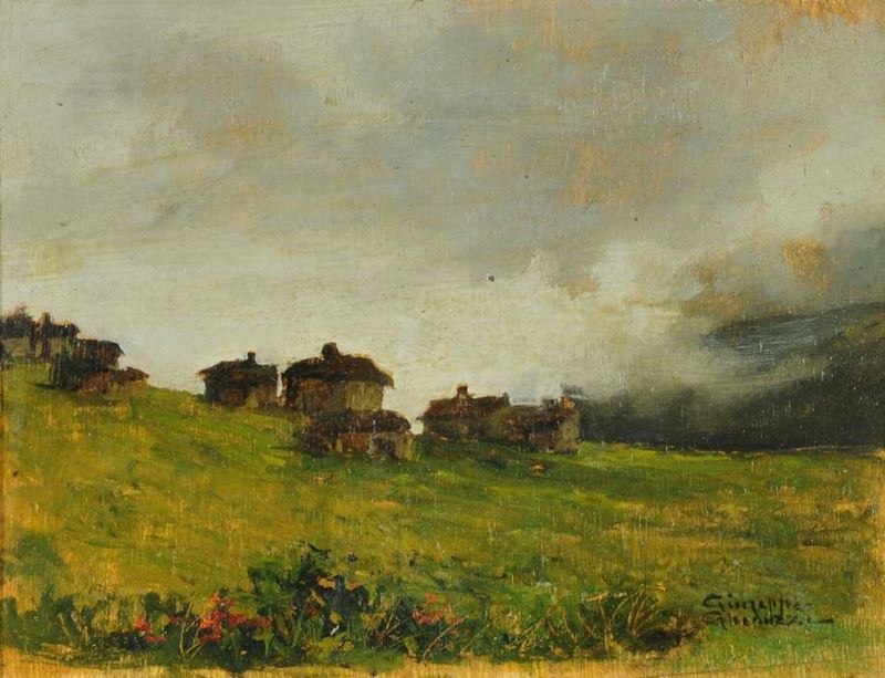Giuseppe Gheduzzi (1889-1957) Temporale imminente  - Asta Dipinti del XIX e XX secolo - II - Cambi Casa d'Aste