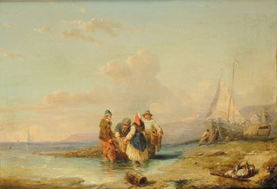 Anonimo del XIX Secolopescatori