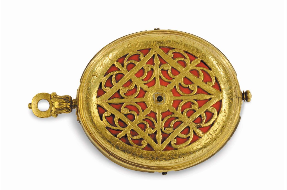 Orologio Pettorale Astronomico Avente Cassa in Bronzo Dorato, Parigi XVIII Secolo