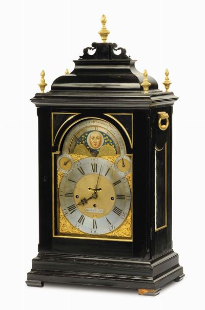 Pendola da Tavolo Bracket Inglese Firmata John Hallifax London, Inghilterra XVIII Secolo