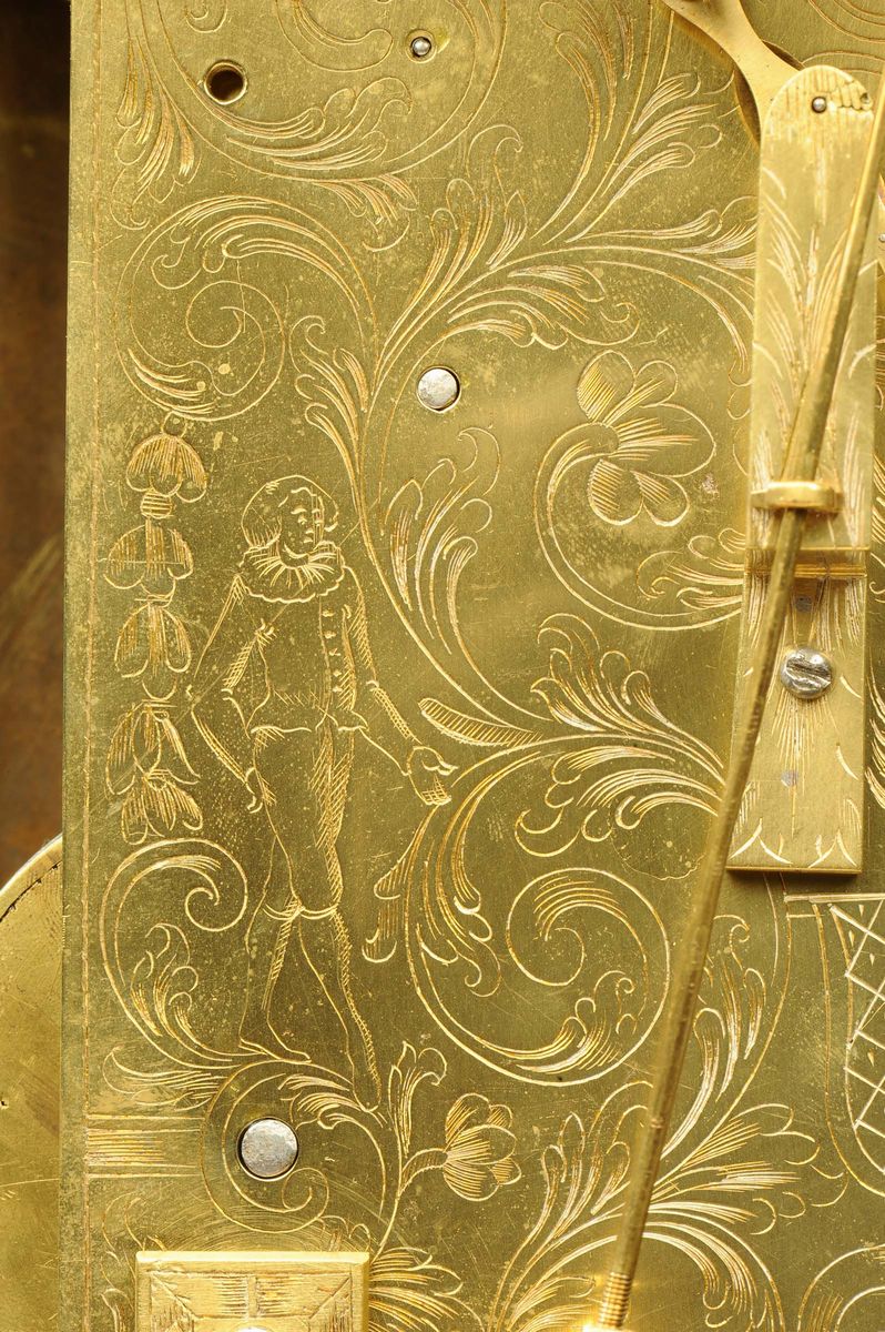 Pendola da Tavolo Bracket Inglese Firmata John Hallifax London, Inghilterra XVIII Secolo