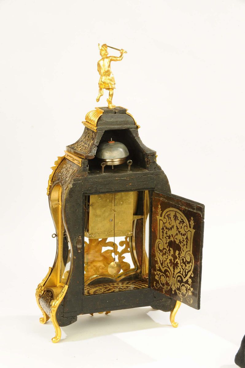 Piccolo Orologio Boulle Firmato Baillard a Besancon, XVIII Secolo