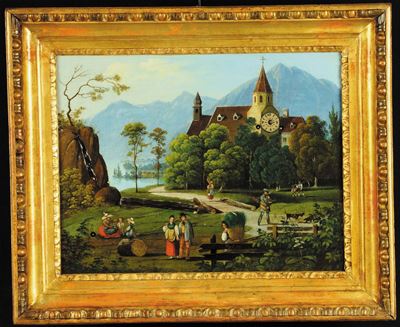 Orologio a Quadro con Carillon e Automi, Austria XIX Secolo