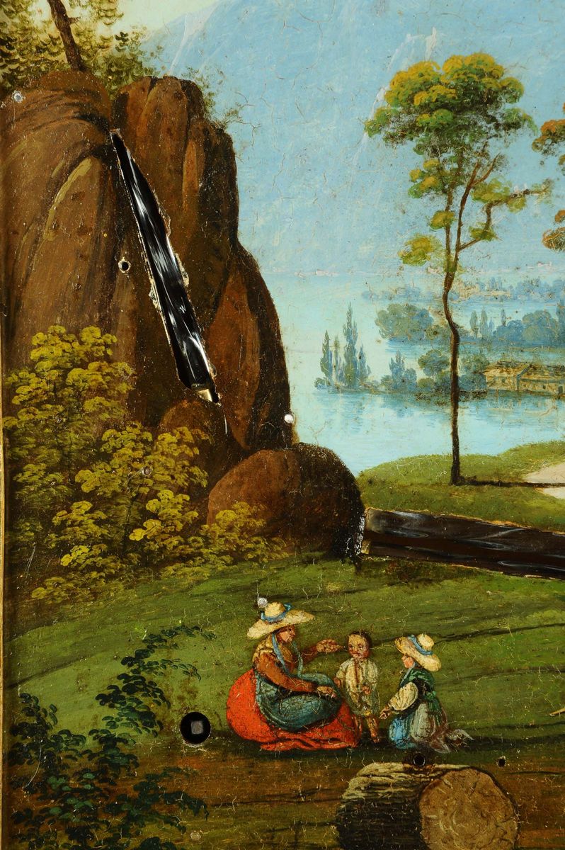 Orologio a Quadro con Carillon e Automi, Austria XIX Secolo