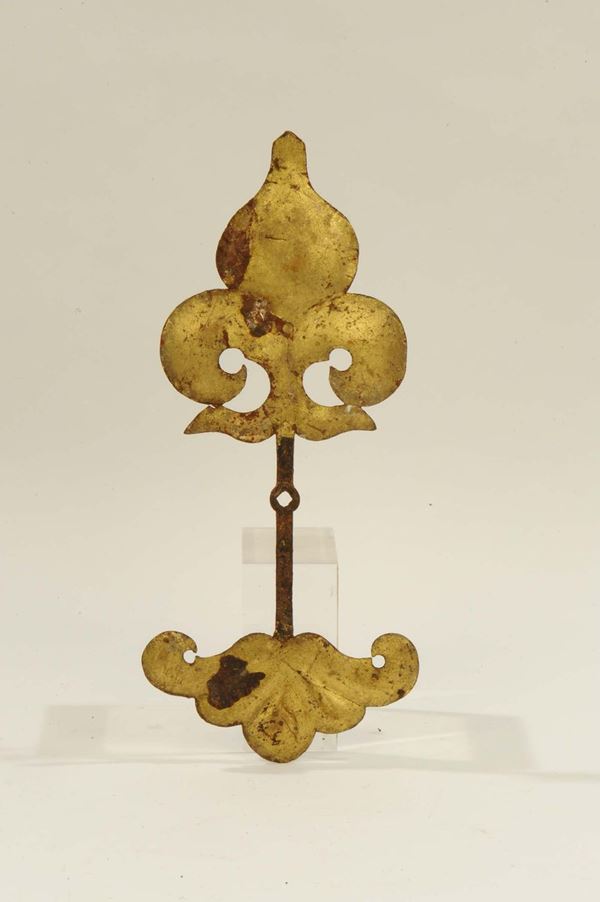 Piccola lancetta da orologio da campanile, Italia XVII secolo