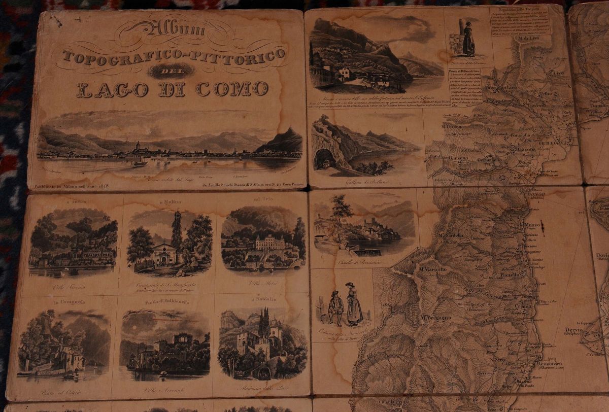 Carta Raffigurante il Lago di Como
