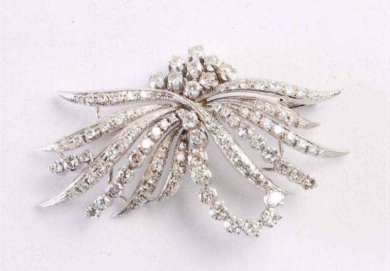 Spilla con diamanti  - Asta Orologi e Gioielli Antichi e Contemporanei - Cambi Casa d'Aste