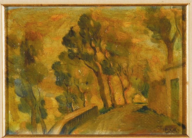Paolo Rodacanachi (1891-1958) Ulivi, 1933  - Auction 19th and 20th century paintings - II - Cambi Casa d'Aste