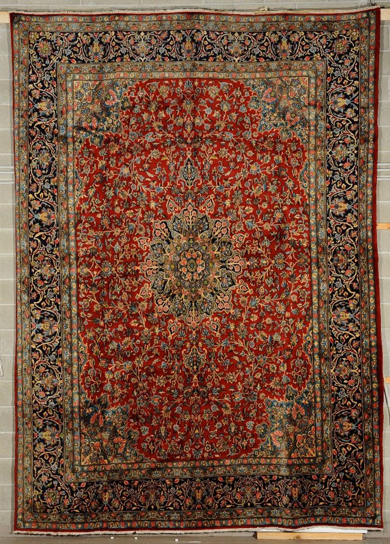 Tappeto persiano Kirman Rava, inizio XX secolo  - Asta Antiquariato e Dipinti Antichi - Cambi Casa d'Aste