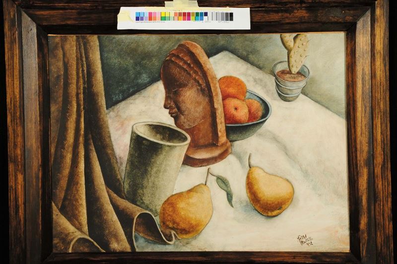 Fiore Martelli Natura morta con pere, 1932  - Asta Dipinti del XIX e XX secolo - II - Cambi Casa d'Aste