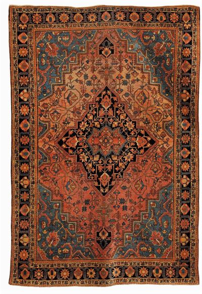 Tappeto Persiano Saruk, Fine XIX Secolo