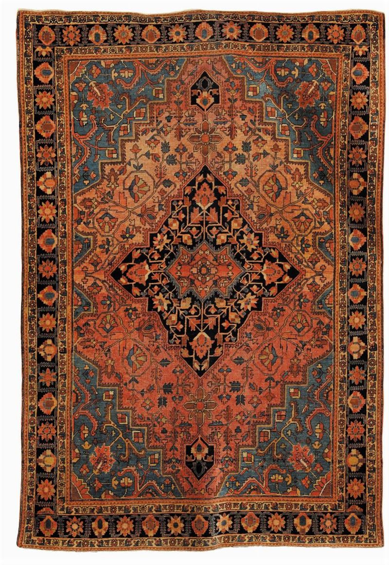 Tappeto persiano Saruk, fine XIX secolo  - Asta Tappeti Antichi - Cambi Casa d'Aste